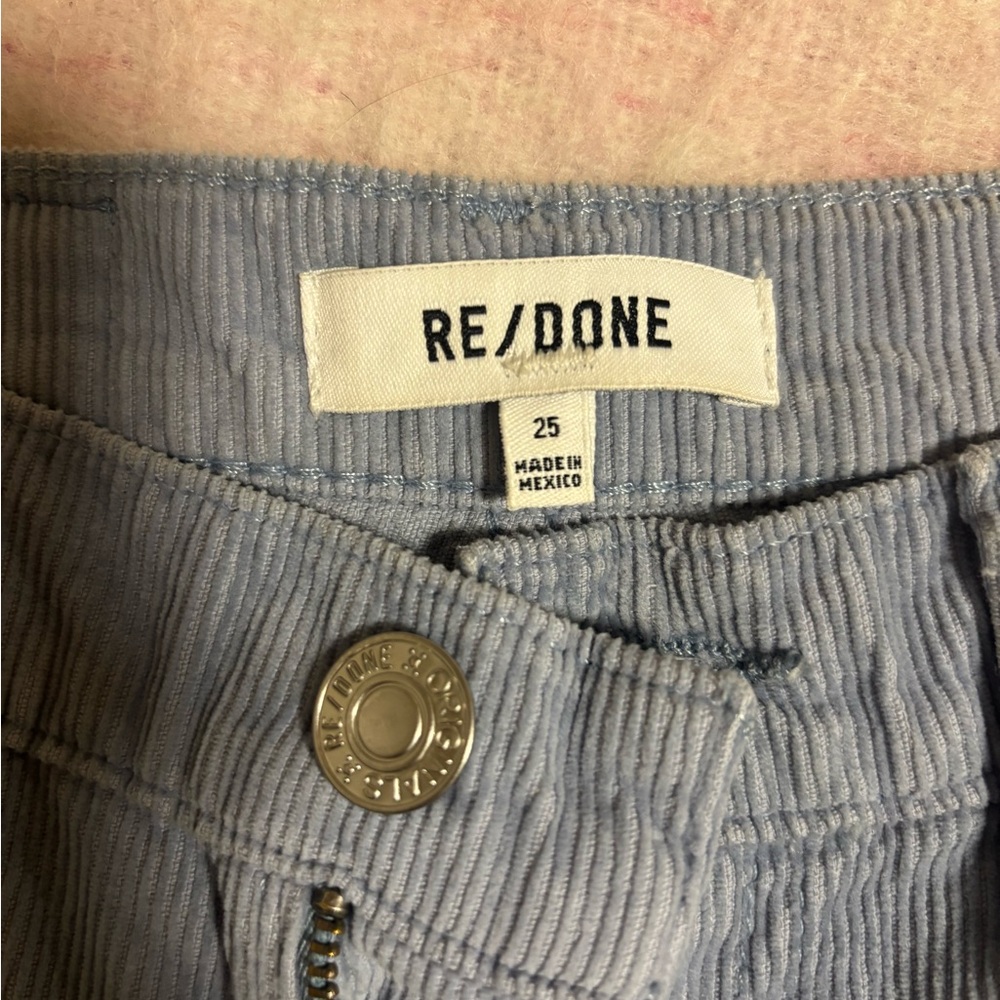 RE/DONE 70s Corduroy Jeans in Blue Size 25 - Picture 8 of 10